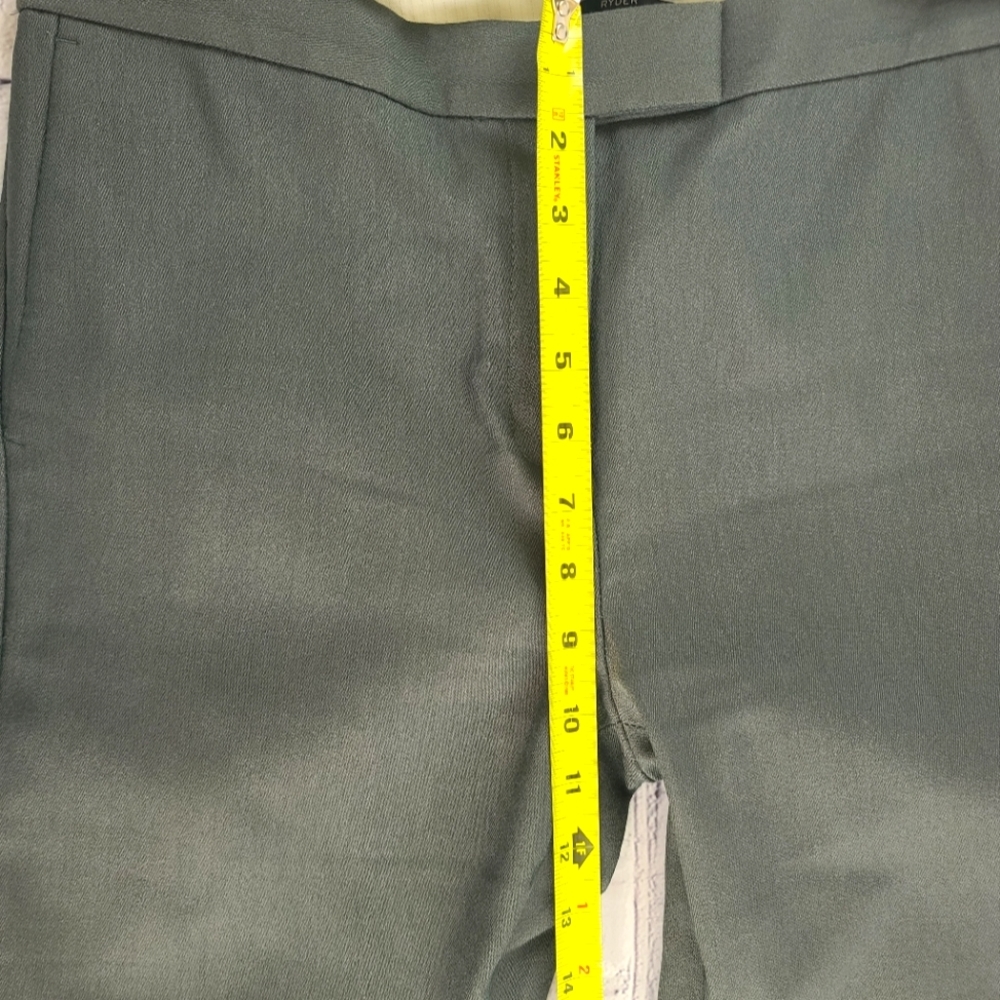 J. Crew Size 10 Ryder Menswear-Style Flat Front Tapered Leg Trousers Pants Gre… - Picture 7 of 8
